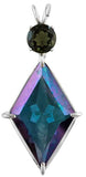 Aqua Aura Ascension Star™ with Round Cut Moldavite
