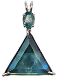 Aqua Aura Star of David™ with Oval Cut Blue Zircon