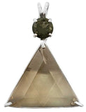Regular Citrine Star of David™ with Moldavite