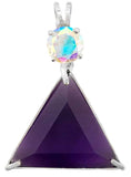 Siberian Purple Quartz Star of David™ with Round Cut Mystic Topaz