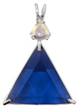 Siberian Blue Quartz Star of David™ with Round Cut Mystic Topaz