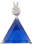 Siberian Blue Quartz Star of David™ with Round Cut Mystic Topaz