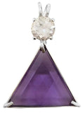 Siberian Purple Quartz Star of David™ with Danburite