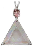 Angel Aura Star of David™ With Oval Cut Pink Tourmaline