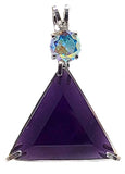 Siberian Purple Quartz Star of David™ with Round Cut Mystic Topaz