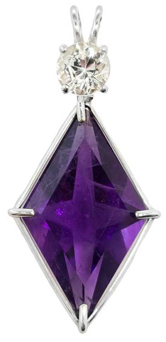 Amethyst Ascension Star™ with Round Cut Phenacite