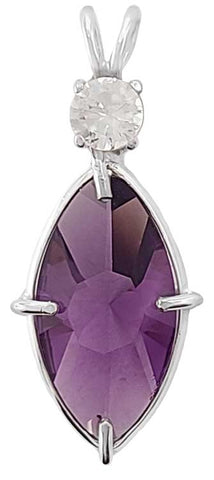 Amethyst Infinite Eye™ with Round Cut Danburite