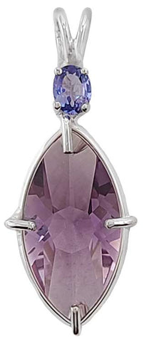 Amethyst Infinite Eye™ with Oval Cut Tanzanite