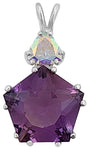 Amethyst Star of Venus™ with Trillion Cut Mystic Topaz