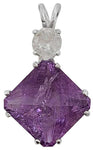 Amethyst Small Magician Stone™ with Round Danburite