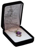 Amethyst Small Magician Stone™ with Round Cut Peridot