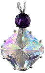 Angel Aura Regular Magician Stone™ with Round Cut Amethyst