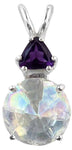 Angel Aura Mini Radiant Heart™ with Trillion Cut Amethyst