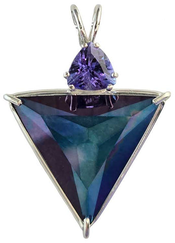 Aqua Aura Angelic Star™ with Trillion Cut Tanzanite