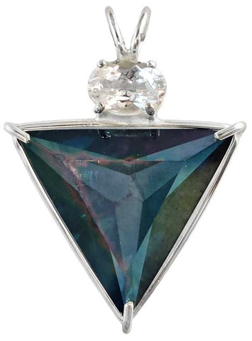 Aqua Aura Angelic Star™ with Oval Phenacite