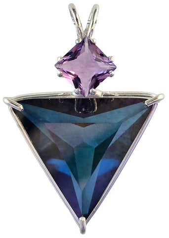 Aqua Aura Angelic Star™ with Square Cut Amethyst