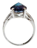 Aqua Aura Radiant Heart Crystal™ Ring