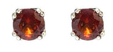 Aries Hessonite Garnet Post Earrings