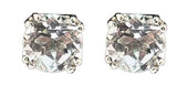 Cancer White Topaz Post Earrings