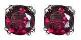 Capricorn Rhodolite Garnet Post Earrings