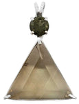 Regular Citrine Star of David™ with Moldavite