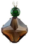 Citrine Regular Magician Stone™ with Round Cut Chrome Diopside