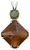 Citrine Small Magician Stone™ with Round Moldavite