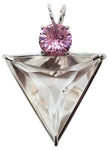Clear Quartz Angelic Star™ with Super Nova Pink Garnet
