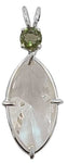 Clear Quartz Infinite Eye™ with Round Cut Moldavite