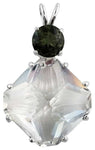 Clear Quartz Regular Magician Stone™ with Round Cut Moldavite