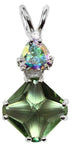 Colombian Obsidian Mini Magician Stone™ with Trillion Cut Mystic Topaz