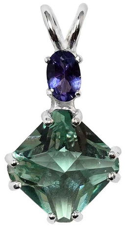 Colombian Obsidian Mini Magician Stone™ with Oval Cut Tanzanite