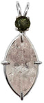 Danburite Infinite Eye™ With Round Cut Moldavite