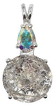 Danburite Radiant Heart Crystal™ with Pear Cut Mystic Topaz