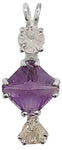 Amethyst Mini Magician Stone™ with Danburite & Morganite