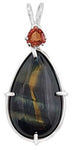 Hawk's Eye with Trillion Cut Fancy Sapphire Special 3