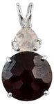 Hessonite Garnet Super Nova™ with Trillion Cut Rose Quartz