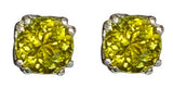 Libra Green Tourmaline Post Earrings