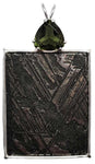 Meteorite with Trillion Cut Moldavite
