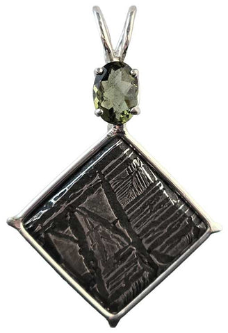 Meteorite with Oval Cut Moldavite