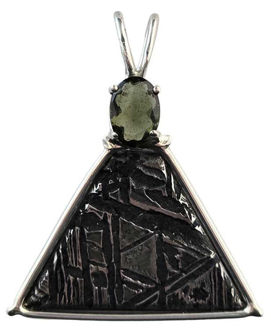 Meteorite with Oval Cut Moldavite