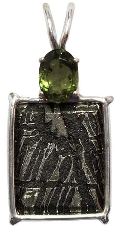 Meteorite with Oval Cut Moldavite
