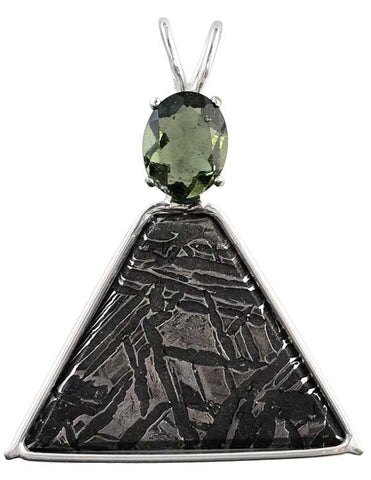 Meteorite with Oval Cut Moldavite
