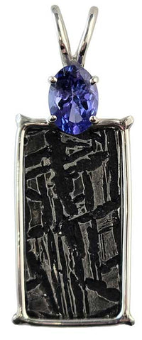 Meteorite with Oval Cut Tanzanite
