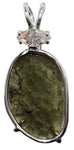 Moldavite with Marquise Cut Phenacite