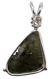 Moldavite with Round Cut Phenacite