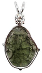 Moldavite with Round Cut Phenacite