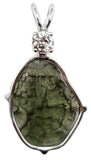 Moldavite with Round Cut Phenacite