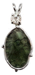 Moldavite with Round Cut Phenacite