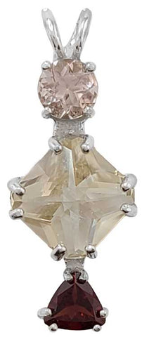 Mini Magic Rhinestone Golden Labradorite Mini Magician Stone™ with Morganite & Garnet – The ...